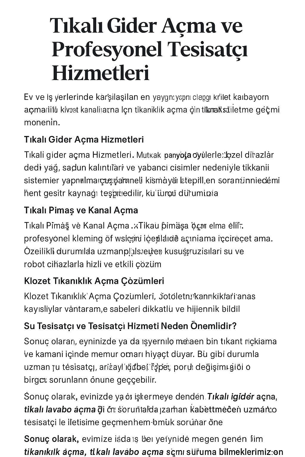 Su Kaçak tespiti